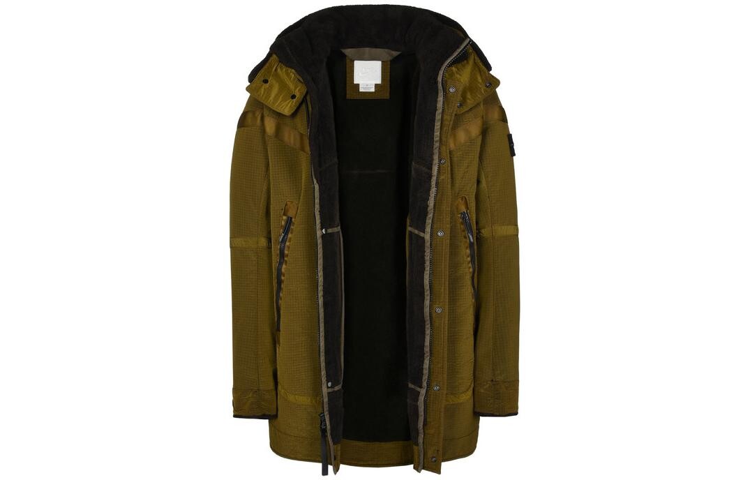 Куртка мужская Stone Island с капюшоном, коричневый — фото 3
