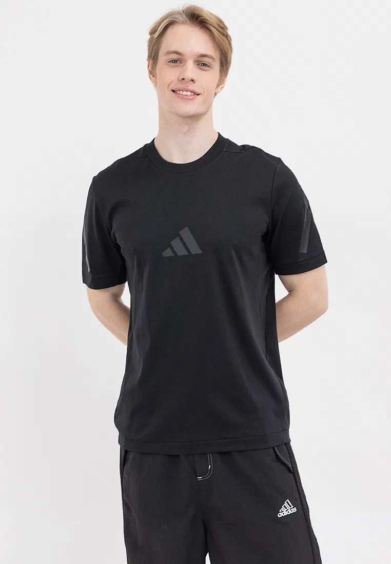 Футболка с коротким рукавом, Z.N.E., Adidas, черный