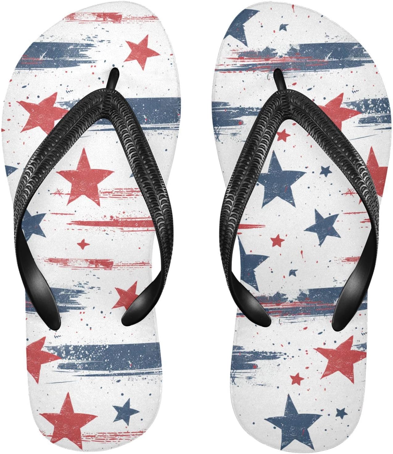 

Шлепанцы SPRIPORT American Stars Slim для женщин и мужчин, удобные повседневные вьетнамки с мягкой подошвой, резиновая нескользящая подошва, для ванной, душа, прогулок, пляжа и летнего времени, Multicoloured