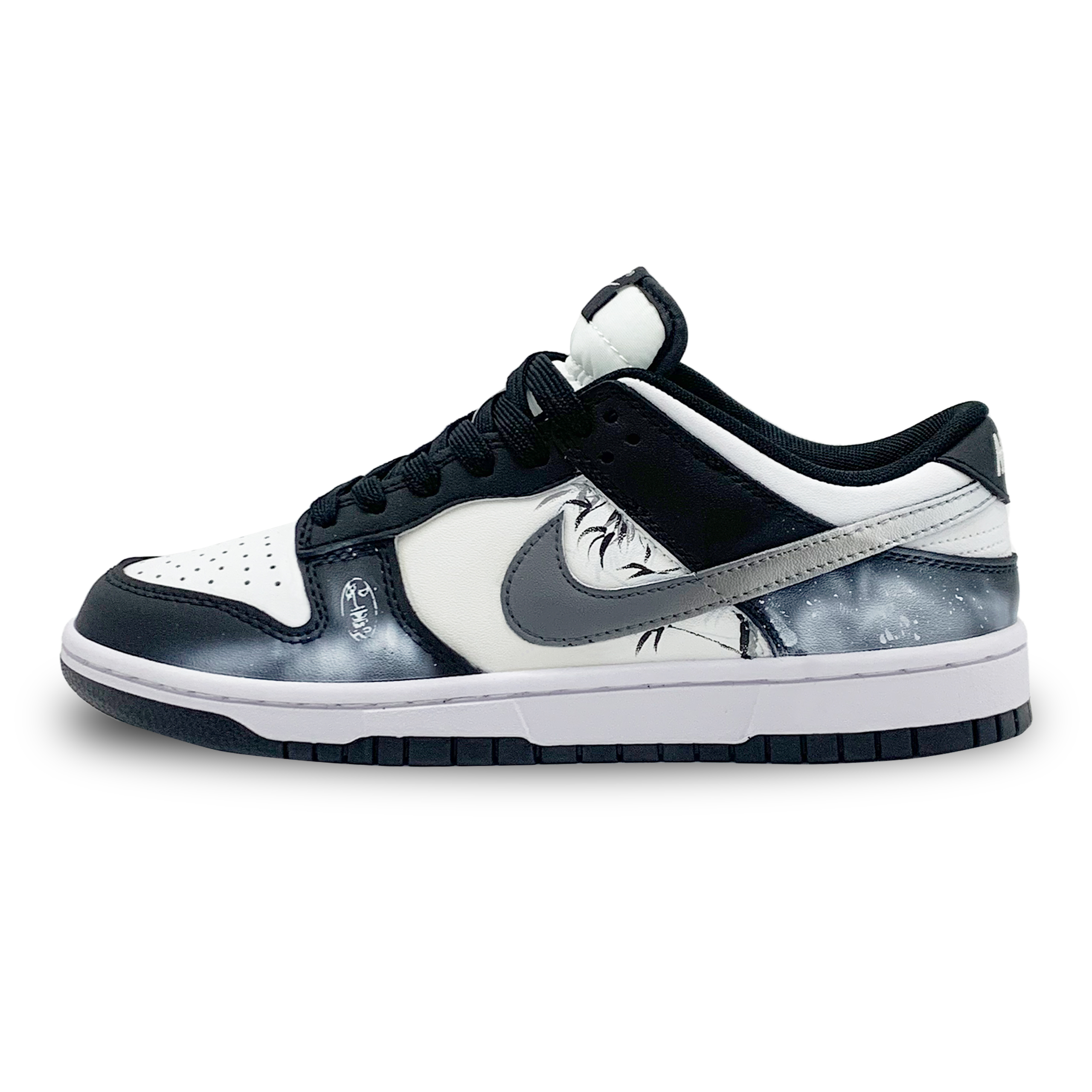 

Nike Кроссовки для скейтбординга Dunk Slip с низким верхом, мужские, черно-белые