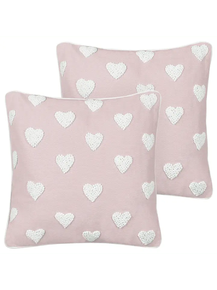 

Декоративная подушка Beliani 2er Set Deko GAZANIA, цвет rosa/weiß