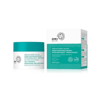 

Kkrem Anti-Wrinkle 50+ Разглаживающий и увлажняющий дневной/ночной крем - 50 мл Omi