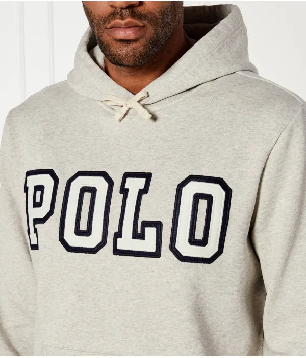Толстовка Loose fit Polo Ralph Lauren, серый — фото 4