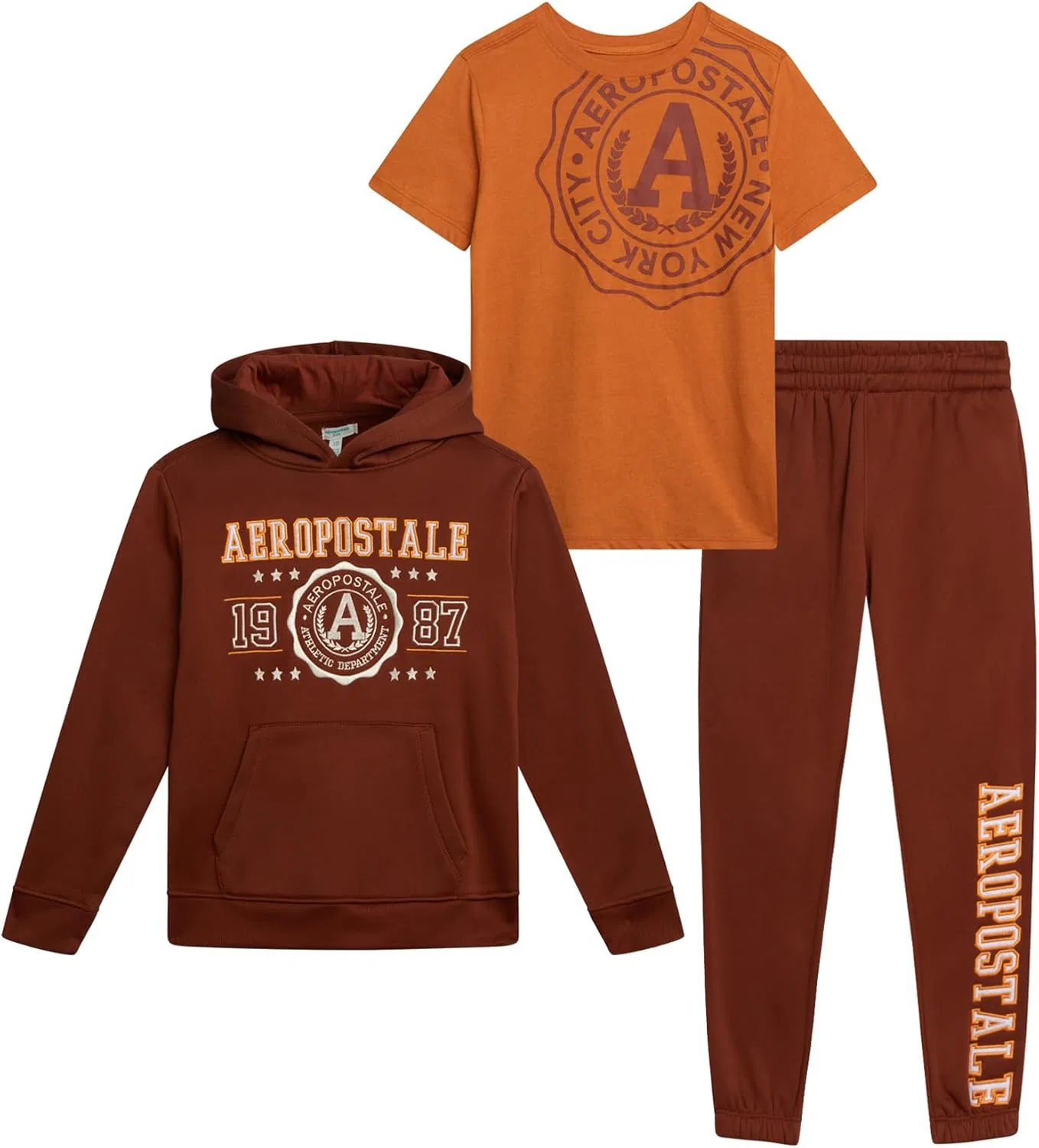 Детский спортивный костюм из флиса AEROPOSTALE, 3 предмета, Tortoise Shell