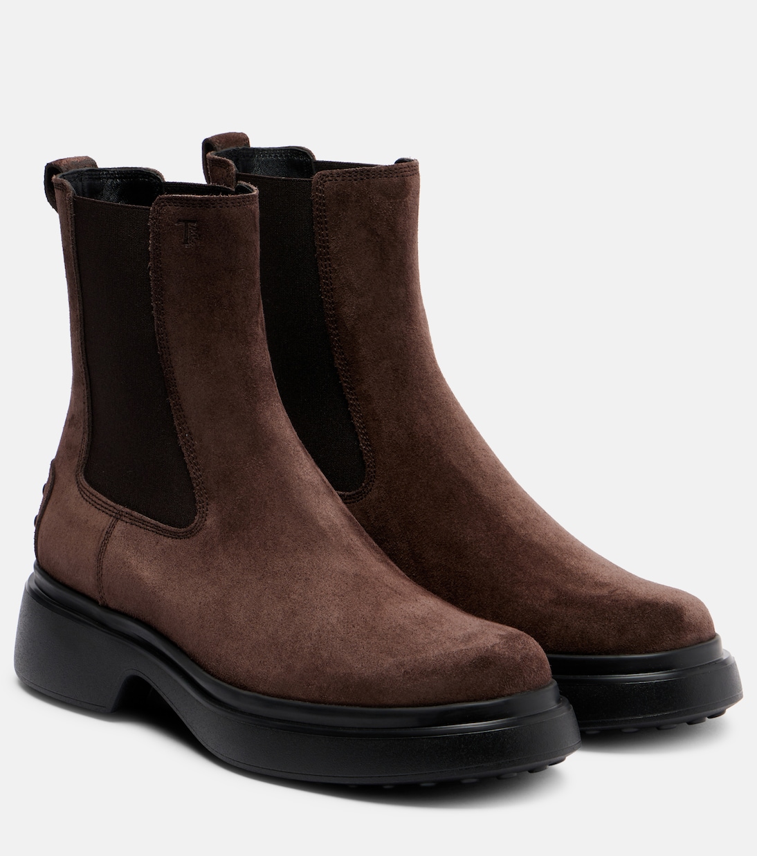 Замшевые челси-боты Tod's, Palissandro