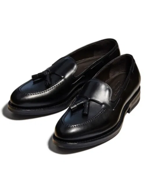 Jalan Sriwijaya/98811/CALF/BLACK/DAINITE SOLE/Лоферы с кисточками и подошвой из Dainite — фото 2