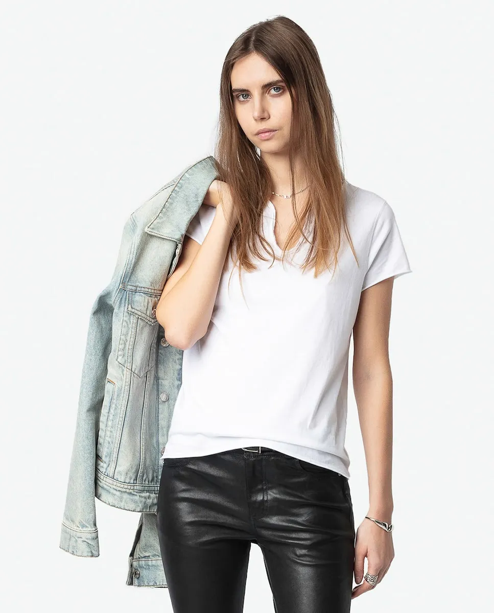 

Футболка тунисская женская с коротким рукавом Zadig & Voltaire, белый