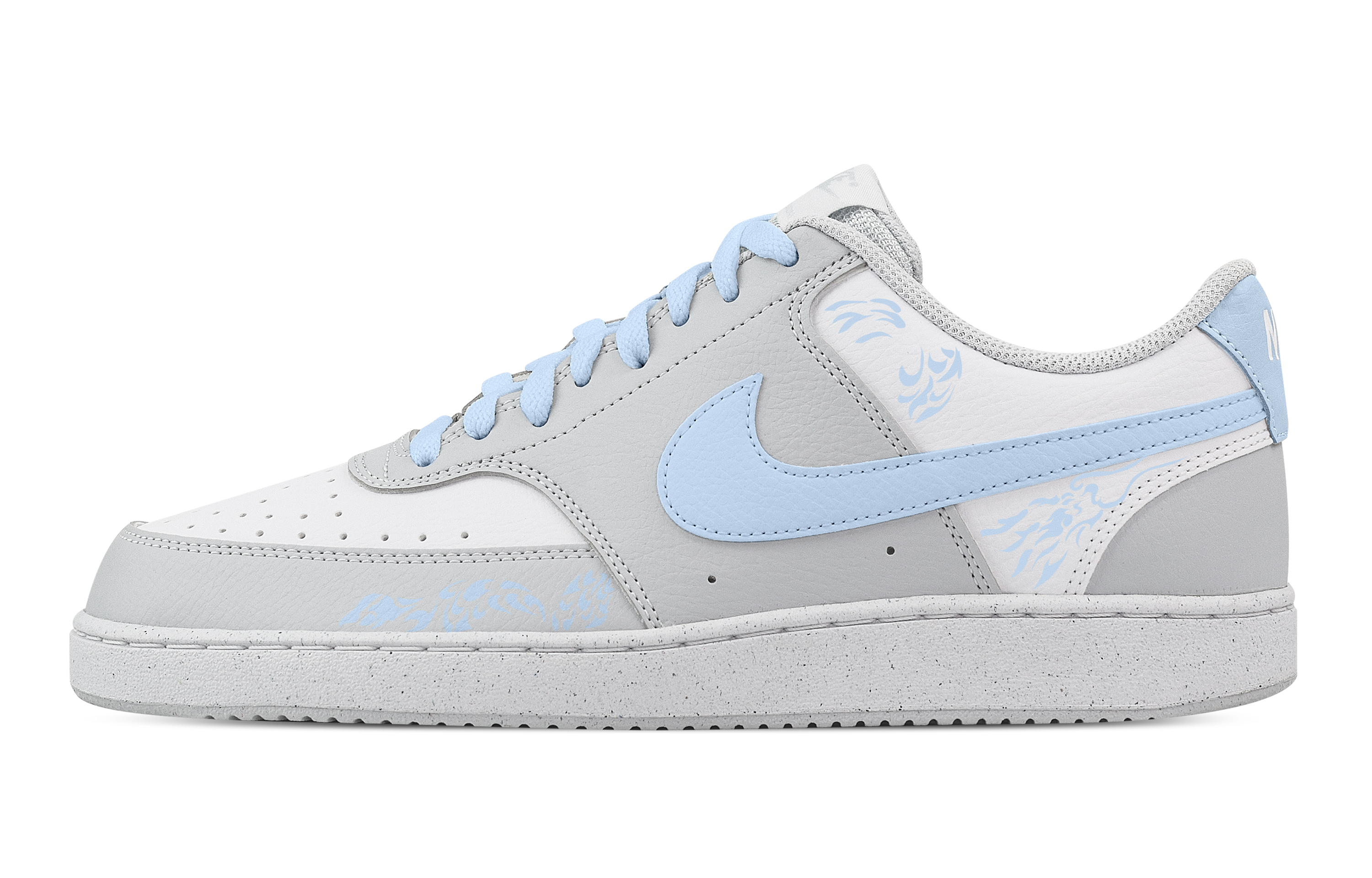 

Nike Кроссовки Court Vision Kunlun Ice Yi с низким верхом, устойчивые к истиранию, мужские, белые, синие