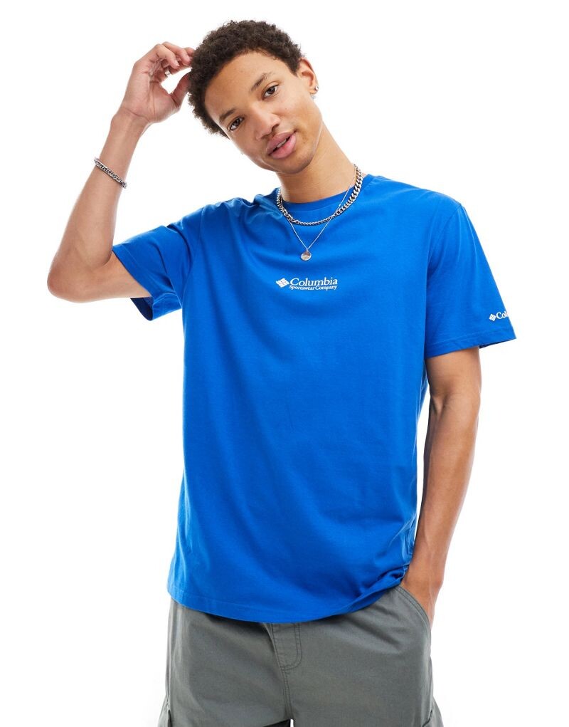 

Columbia – CSC – синяя футболка с логотипом – только на ASOS