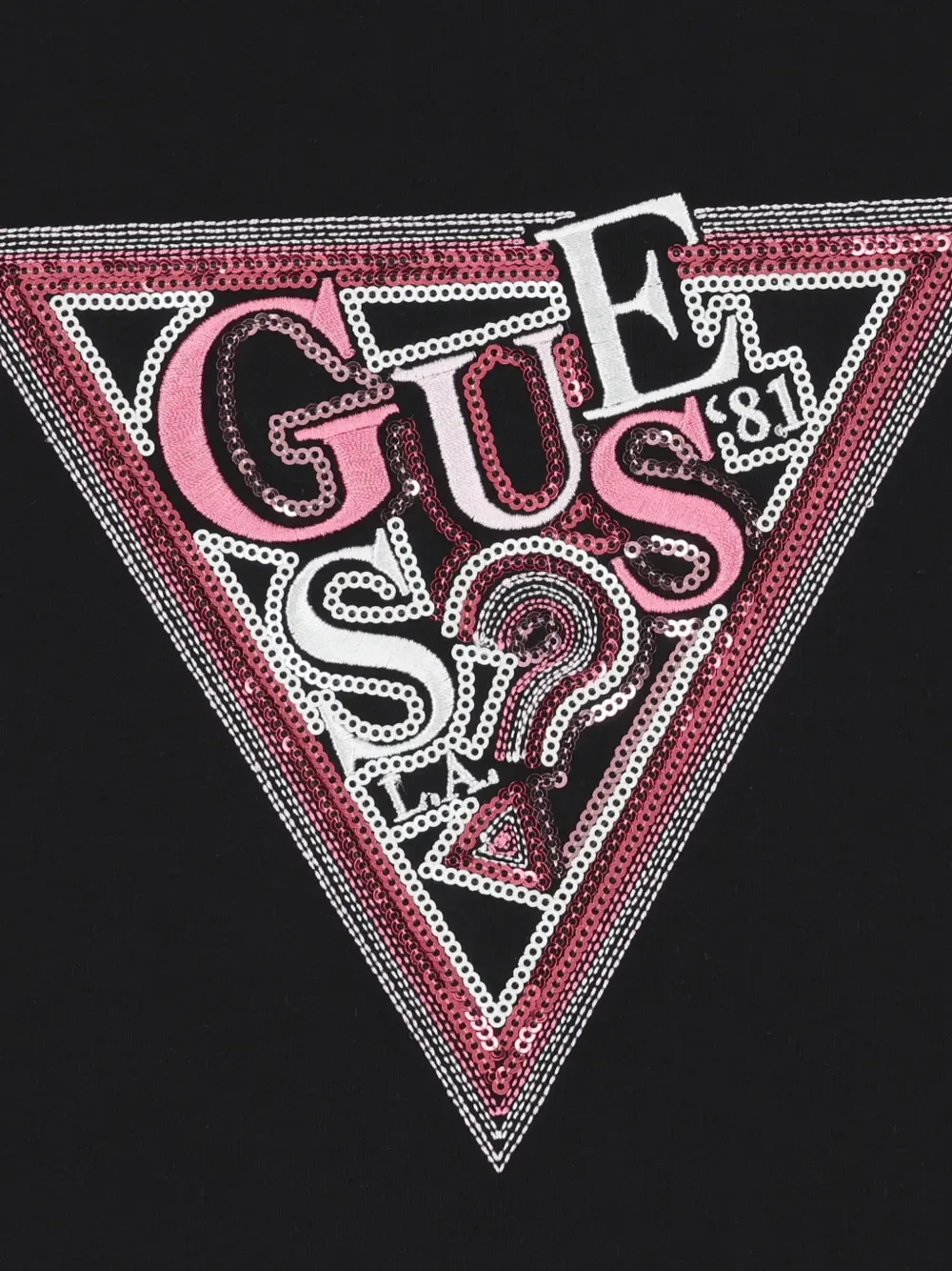 Футболка с длинными рукавами и логотипом Guess Kids, черный — фото 3