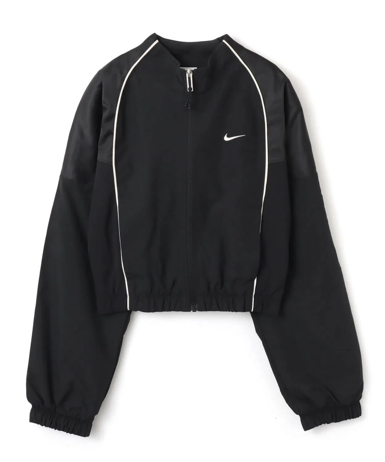 Куртка женская Nike NSW Shrunken Track Jacket мод., зелёная — фото 4
