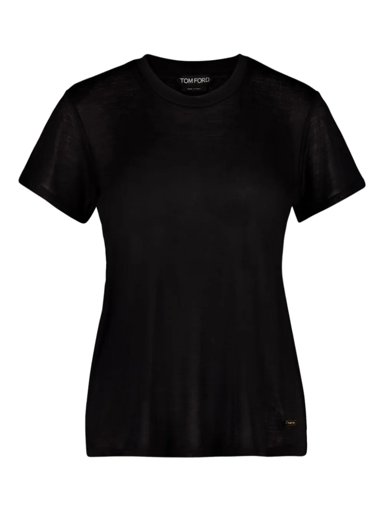 

Футболка TOM FORD из джерси в рубчик из шелка, черный