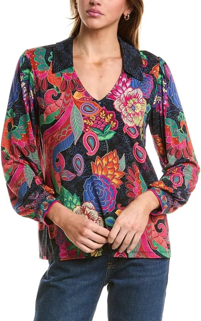 

Johnny was Женская поло с рукавами-фонариками The Janie Favorite