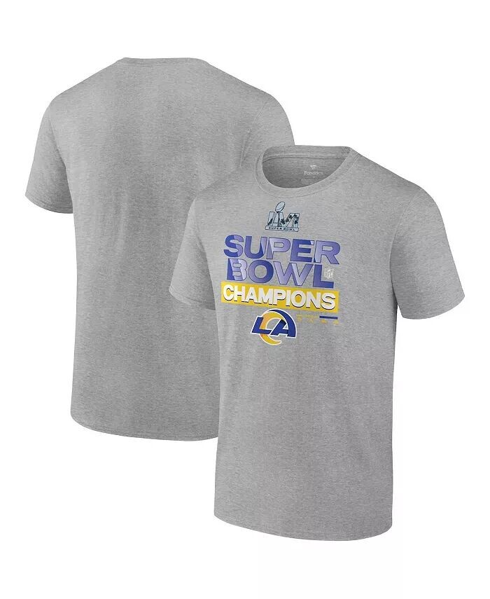 

Мужская серая футболка Los Angeles Rams Super Bowl LVI Champions Locker Room Trophy Collection Fanatics