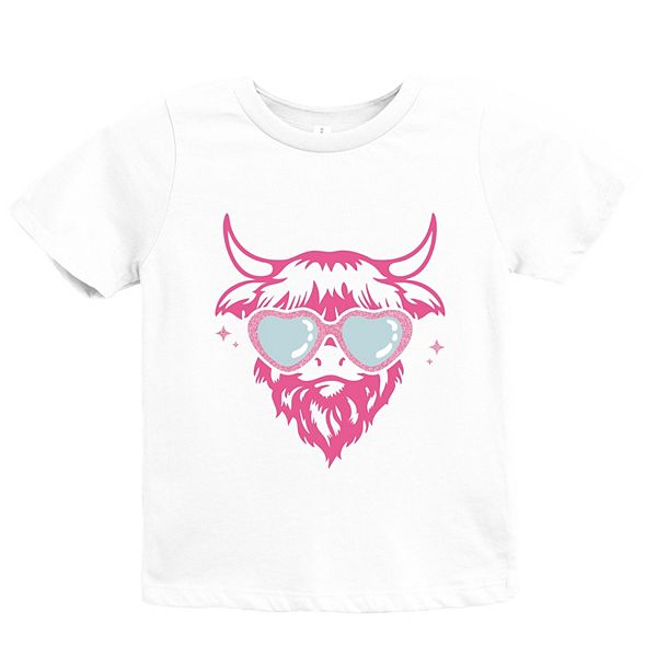 

Футболка с принтом Cow heart glasses glitter The Juniper Shop, White