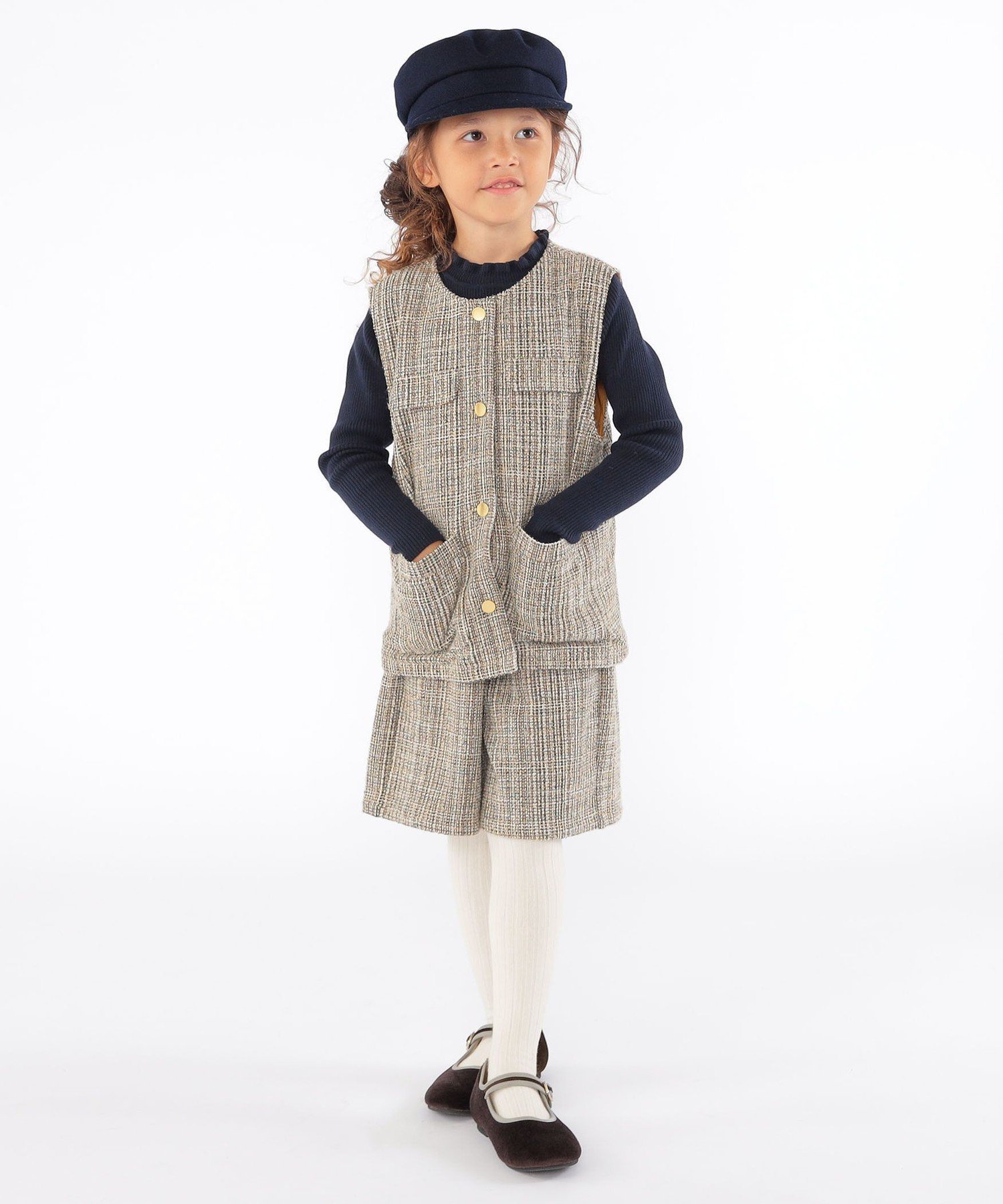 Детские брюки-кюлоты SHIPS: 100–130 см / Твидовые брюки-кюлоты SHIPS KIDS, Brown