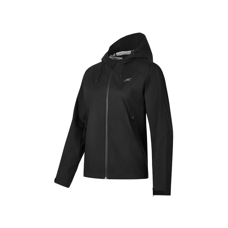 

Skechers Женская куртка спортивная серия угольно-черная, Carbon Black 0018