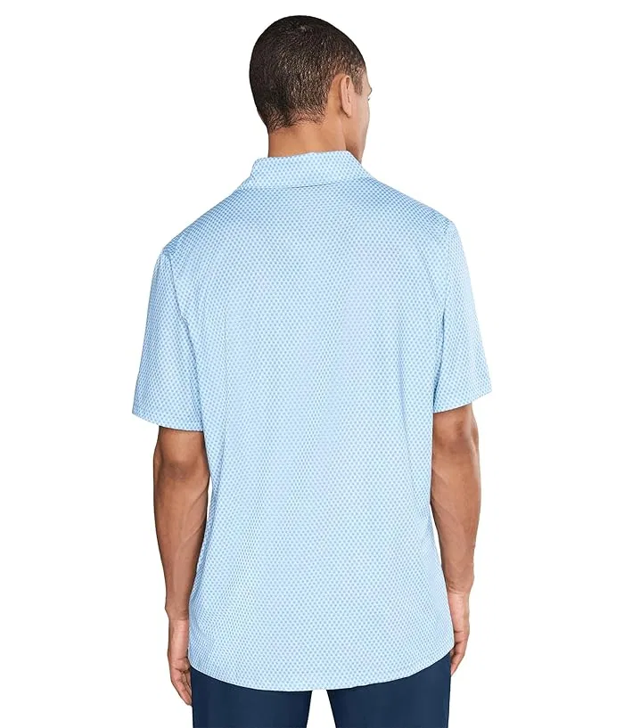 Поло Nike Dri-FIT Good Polo Short Sleeve Floral, White/Work Blue/Black — фото 4
