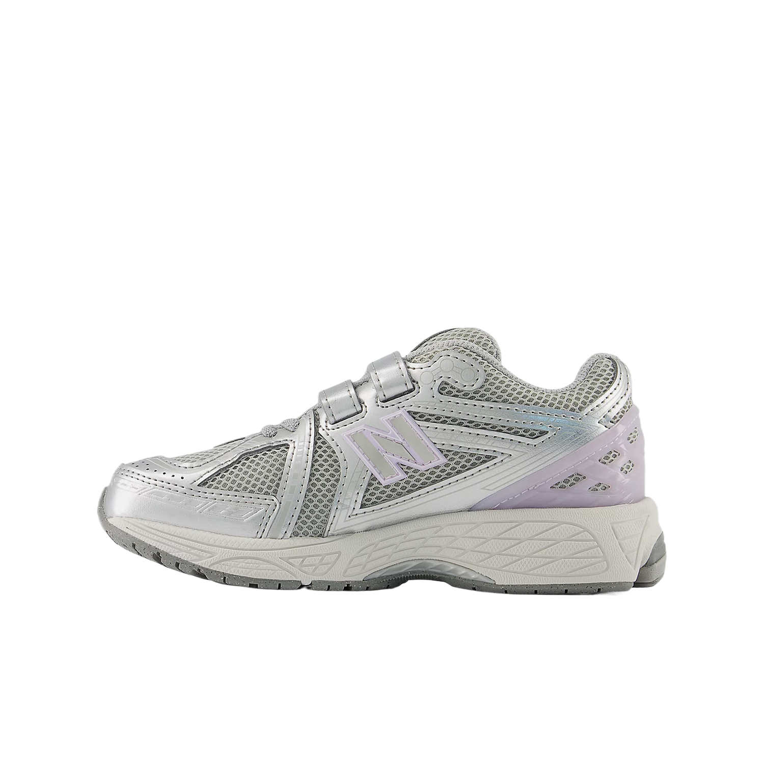 New Balance 1906 Cushioning детские беговые кроссовки серый/фиолетовый для детей 3-7 лет — фото 4