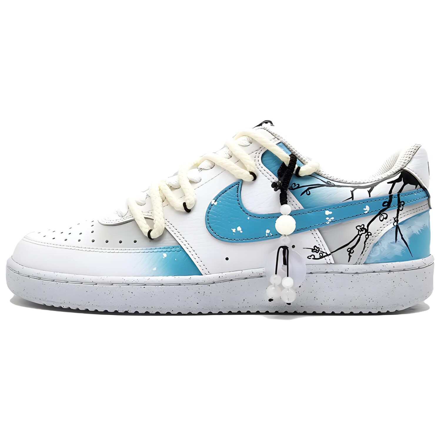 

Кроссовки Nike Court Vision 1 Skateboarding Shoes Men Low-top Blue, синий