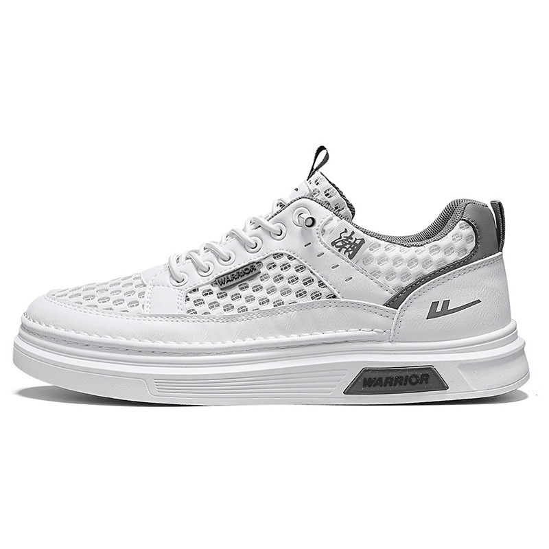 

Кроссовки для скейтбординга мужские, низкие, серые WARRIOR, White Gray