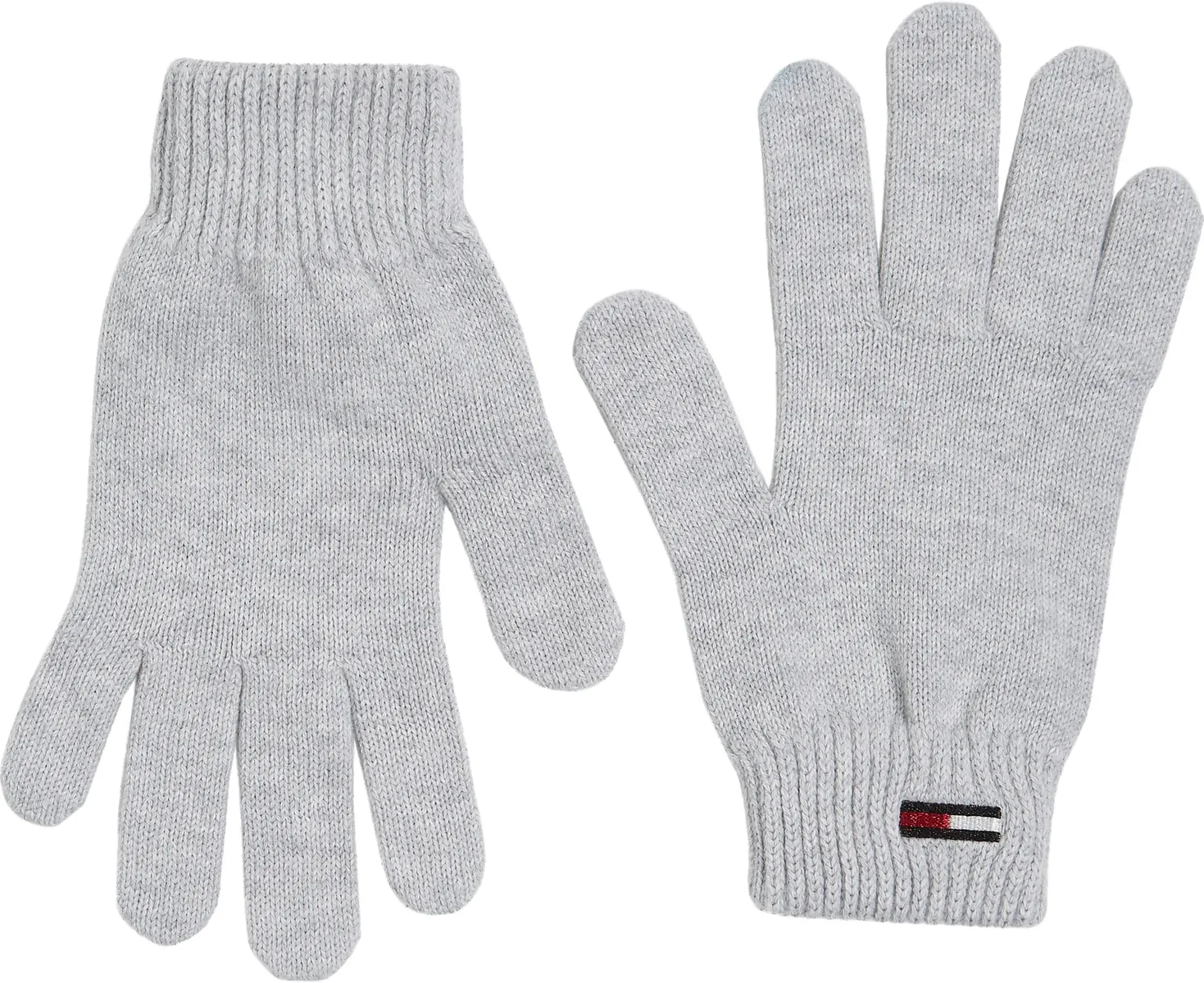 

Трикотажные перчатки Tommy Jeans "TJW ELONGATED FLAG GLOVES" с вышивкой логотипа, цвет Silver Grey Heather