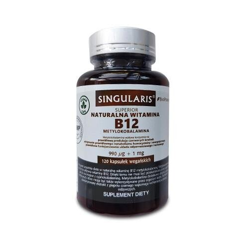 

Singularis, Улучшенный метилкобаламин B12, 120 капсул.