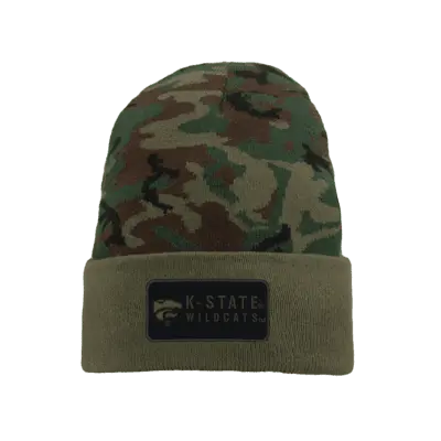 

Шапка Nike Kansas State College Beanie, цвет Camo Green