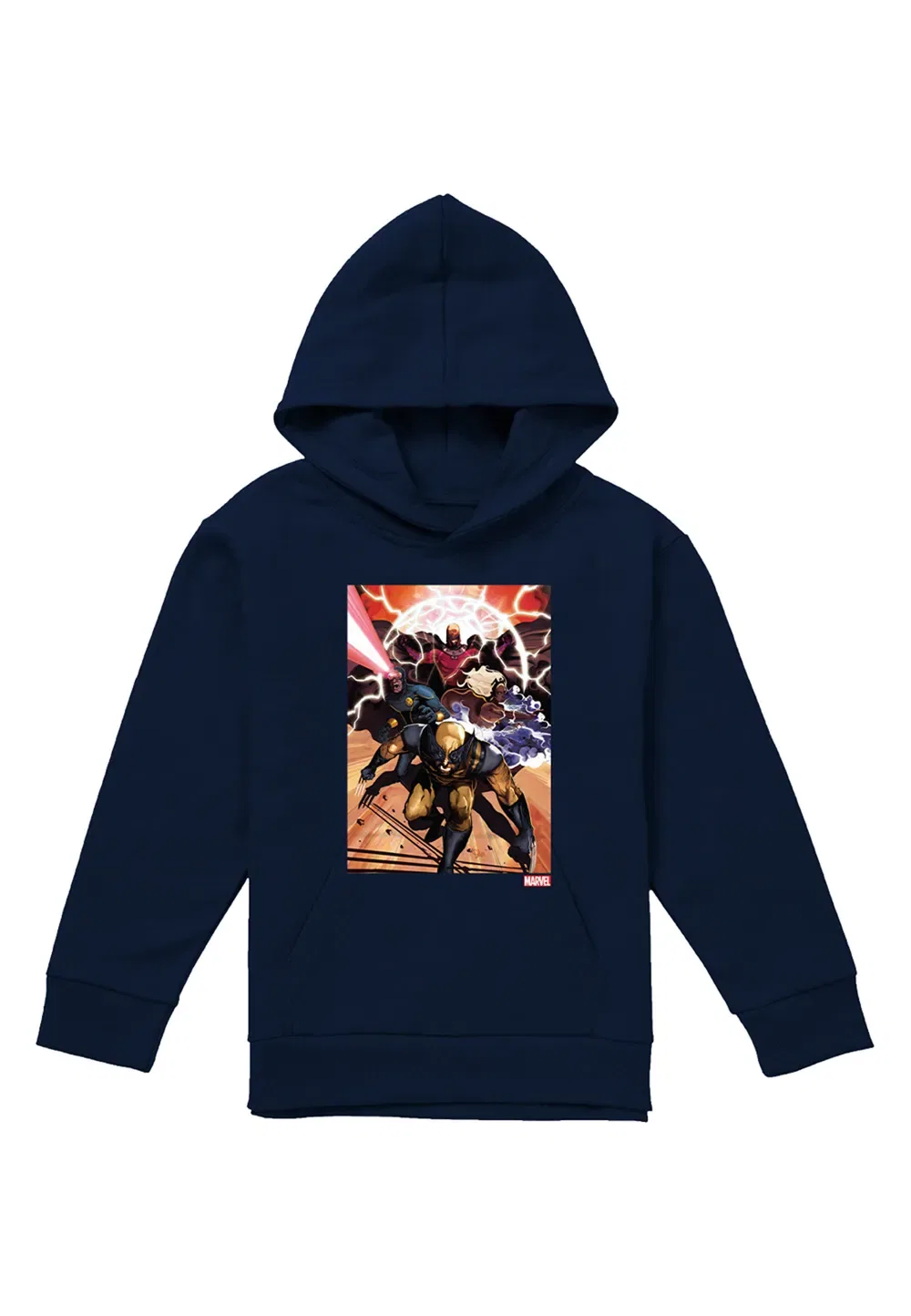 Детский худи Marvel X-Men Team Attack, темно-синий, темно-синий — фото 4