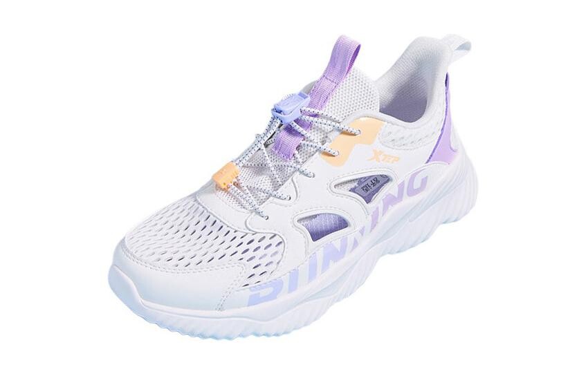 

Детские кроссовки GS Low-top Sail белые/фиолетовые таро Xtep, белый/фиолетовый