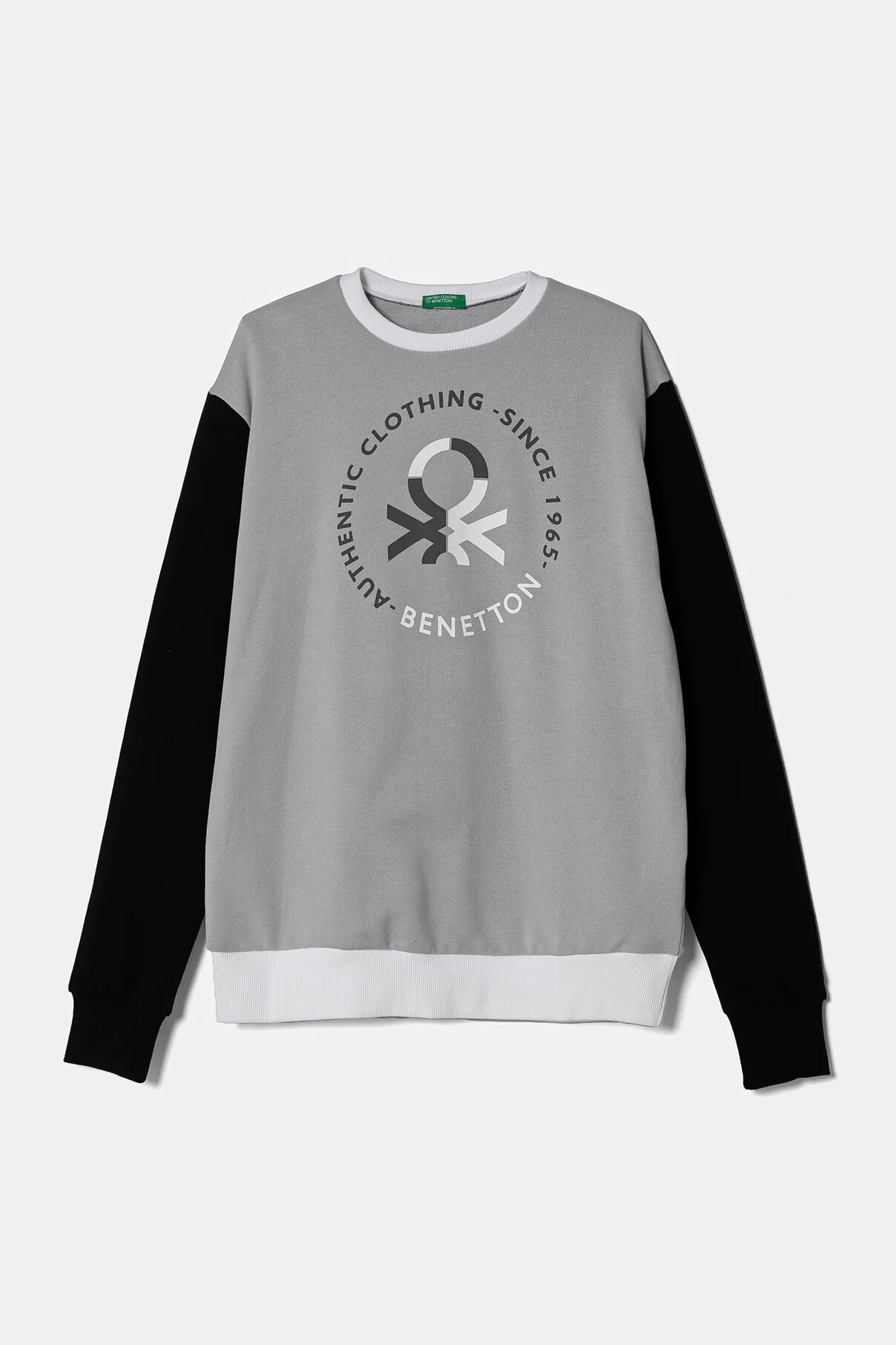 

Детская хлопковая толстовка United Colors Of Benetton, серый