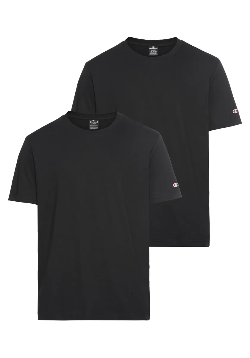 

Футболка Champion "Basic 2pack Crew Neck", цвет Schwarz & Schwarz