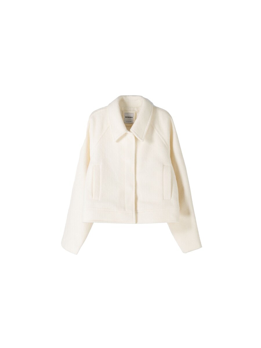 

Всесезонная куртка Bershka Between-Season Jacket, экрю