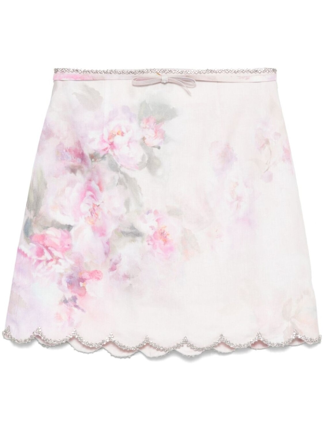 

ZIMMERMANN юбка мини Crush, розовый