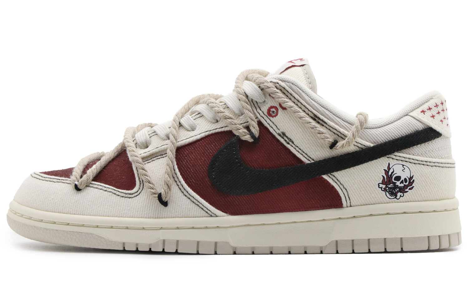 

Кроссовки Nike Dunk Skateboard Shoes Men Low-Top Red Black