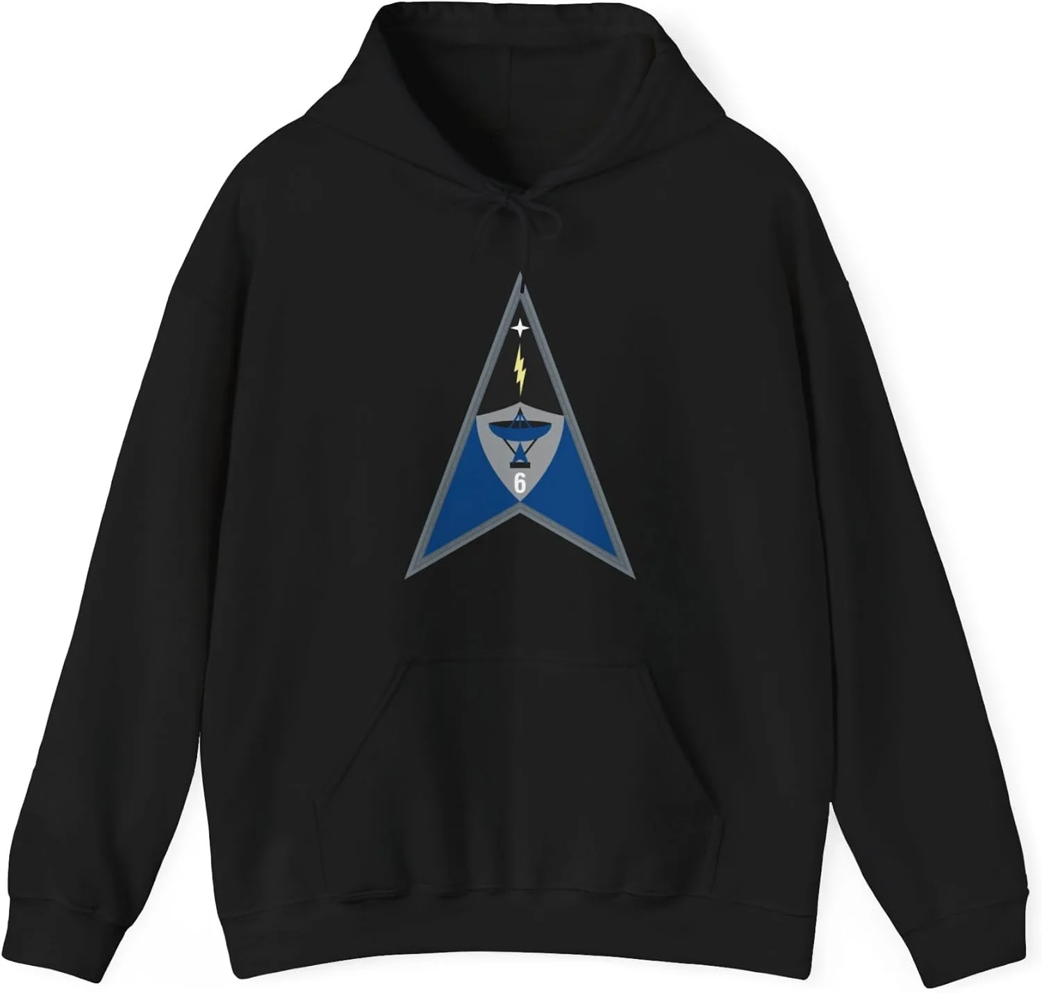 Толстовка Space Delta 6 (Космические силы США) GENERIC, черный