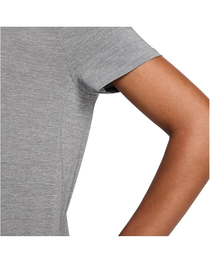 Топ Nike One Classic Dri-fit Short-sleeve Top, цвет Smoke Grey/Heather — фото 4