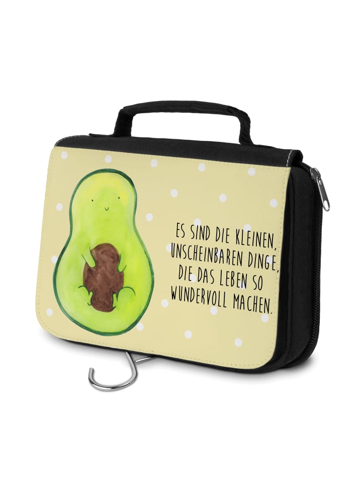 

Mr. & Mrs. Panda Косметичка в форме косточки авокадо с надписью пастельно-желтого цвета