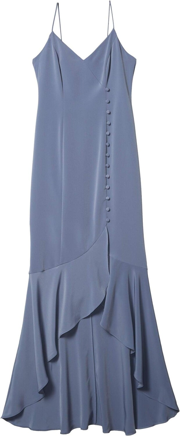 

Платье Adrianna Papell Crepe Wrap Dress w/ Button Detail, цвет Dusty Blue