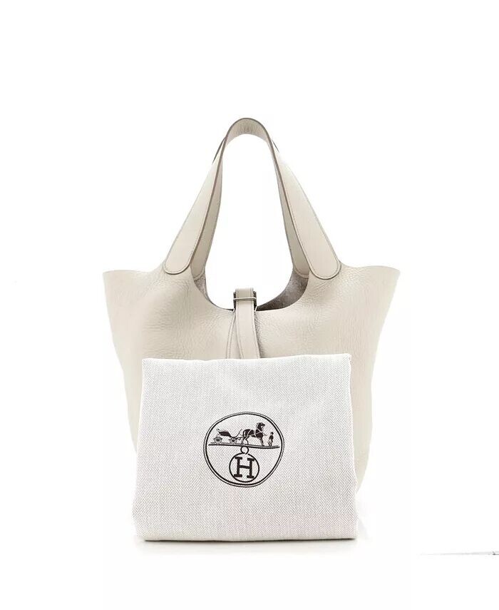 

Сумка-замок GM Picotin Clemence Pre-Owned HERMÉS, коричневый/бежевый