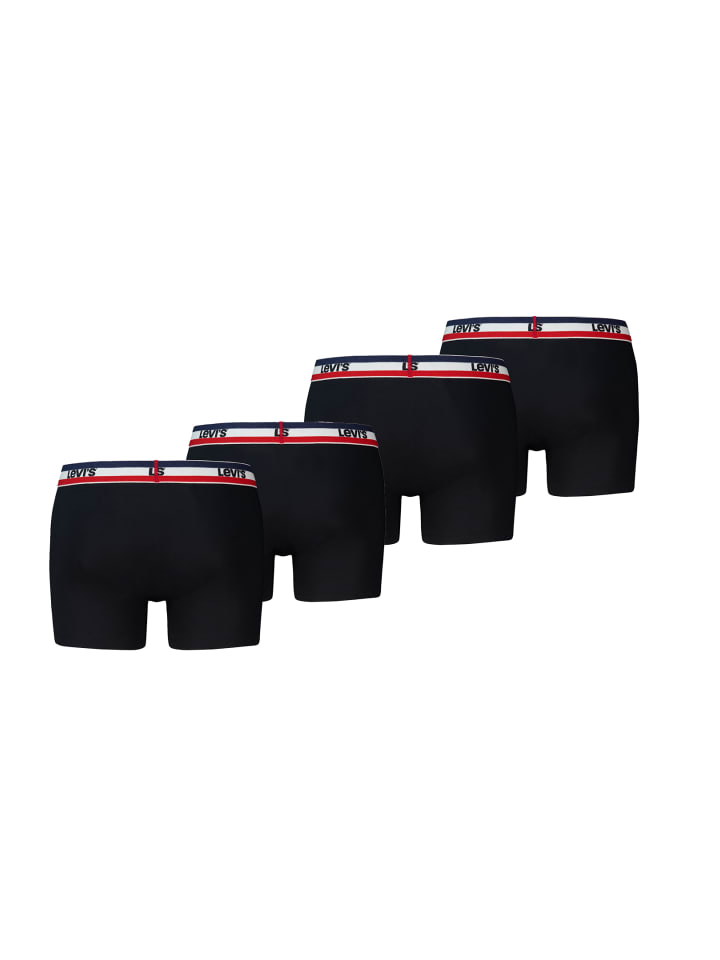 Levi´s Боксерские шорты LEVIS MEN REPEAT SPW LOGO BOXER BRIEF 4P черного цвета — фото 2