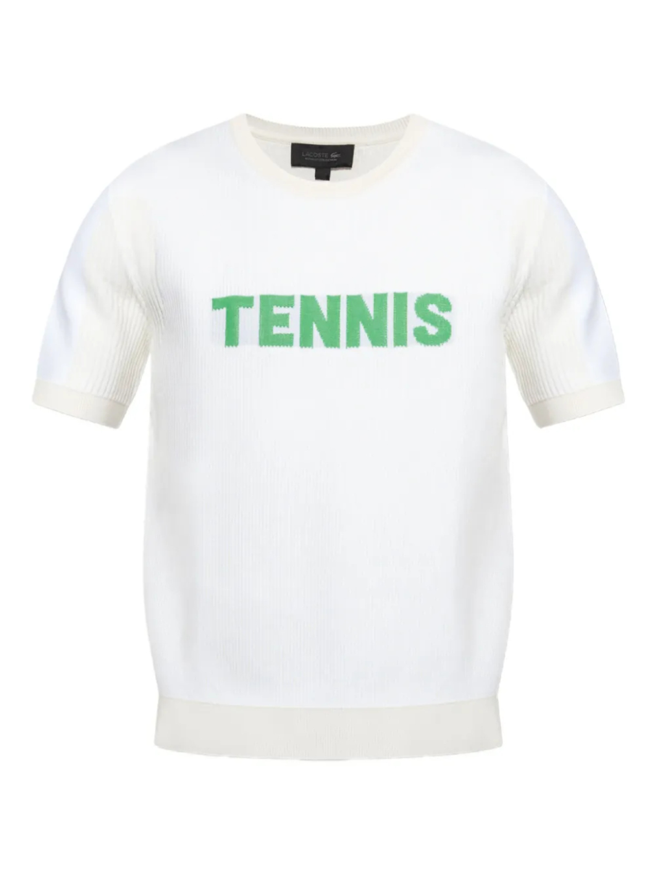 

Вязаная футболка Lacoste, белый