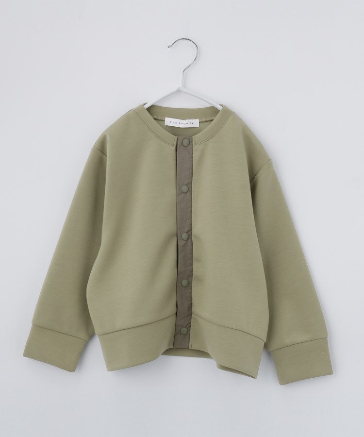 Кардиган на кнопках из картона / Можно складывать и стирать в машине THE SHOP TK, Olive Green(026)