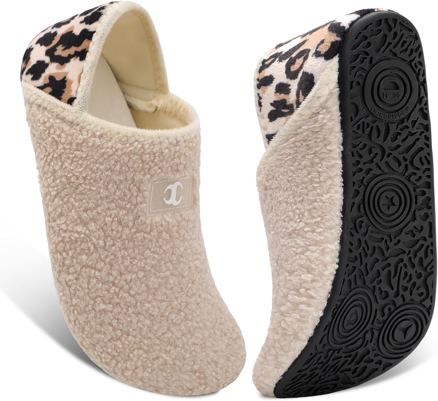 

Домашние тапочки для мужчин и женщин Scurtain, носки-тапочки, унисекс, взрослые, с бархатной подкладкой, легкие домашние тапочки, дорожные тапочки с нескользящей подошвой, теплые тапочки, бежевый