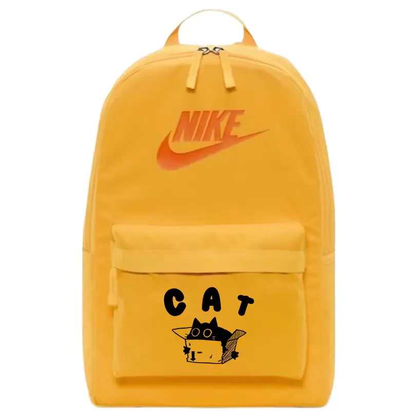 

Nike Тканевый рюкзак унисекс оранжевый Hermes, Black Cat Cartoon