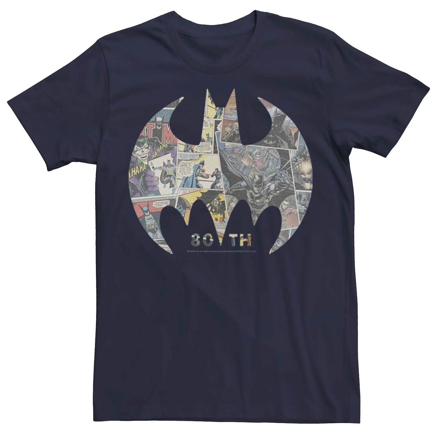 

Мужская футболка с логотипом Batman Comics, Синяя DC Comics, синий