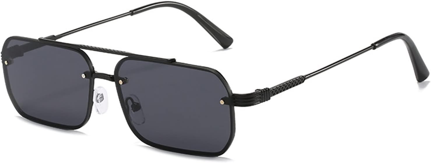 

Солнцезащитные очки в стиле ретро квадратной формы для мужчин и женщин, защищающие от УФ-излучения (UV400), для отдыха на природе (цвет: A, размер: средний) MTZJH, One Color