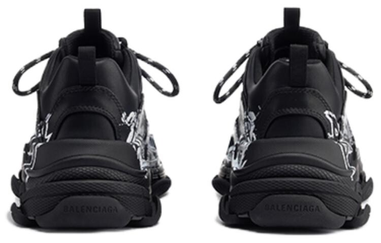 Кроссовки мужские Balenciaga Triple S, черный — фото 4