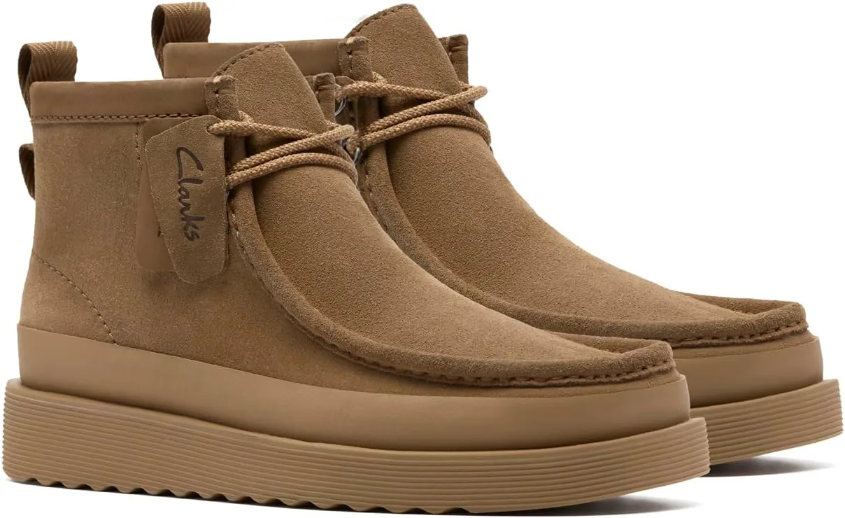 Мужские ботинки Clarks Wallabee FTR2Hi, бежевый — фото 4