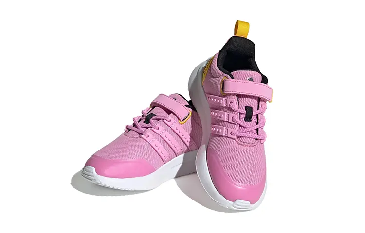 Racer TR21 Детские кроссовки Детские низкие розовые/желтые Adidas Neo, розовый — фото 3